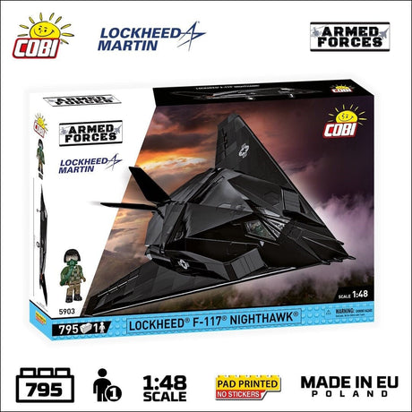 F-117 Nighthawk brick aircraft model - COBI 5903 - 798 bricks