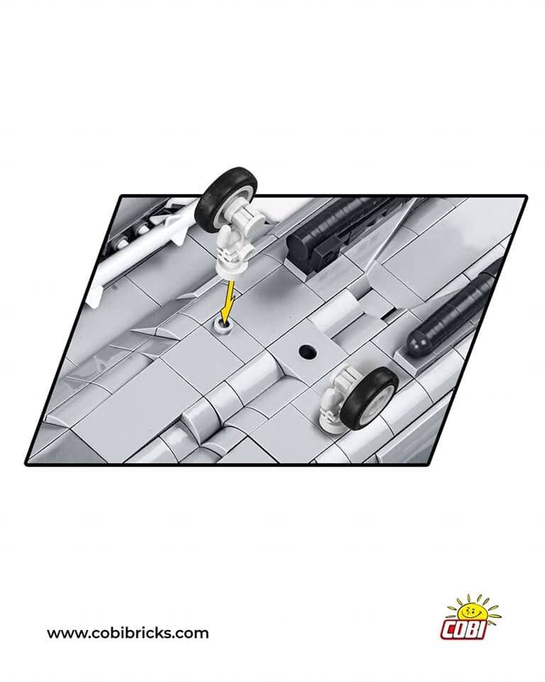 F-15EX Eagle II plane brick model - COBI 5900- 739 bricks