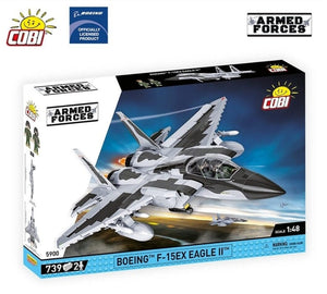 F-15EX Eagle II plane brick model - COBI 5900- 739 bricks