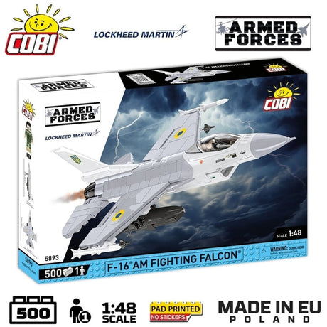 F-16 AM Fighting Falcon plane brick model - COBI 5893 - 500 bricks