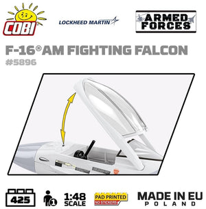 F-16 AM Fighting Falcon plane brick model 