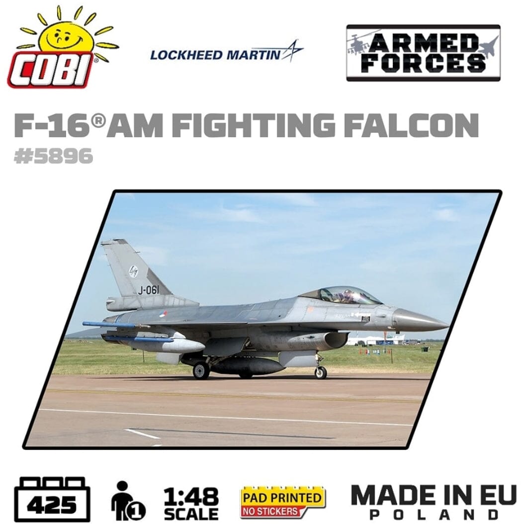 F-16 AM Fighting Falcon plane brick model 