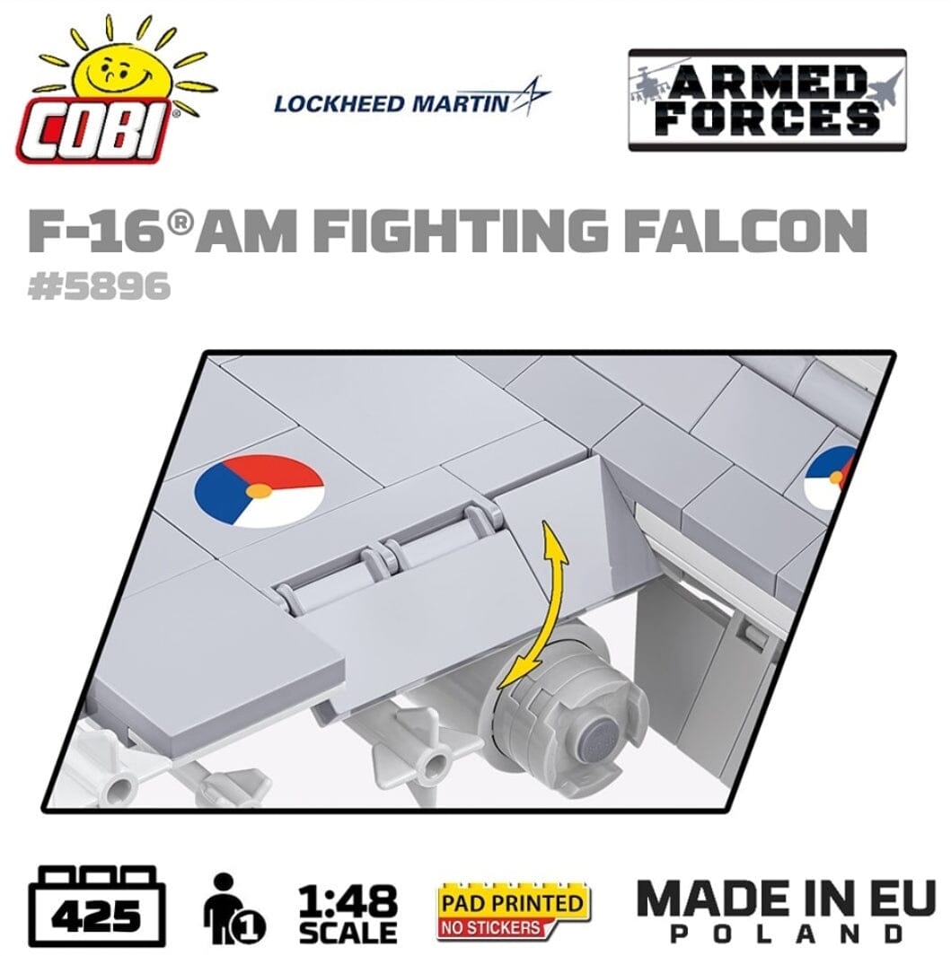 F-16 AM Fighting Falcon plane brick model 