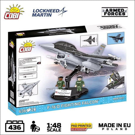 F-16D Fighting Falcon plane brick model - COBI 5914 - 438 bricks