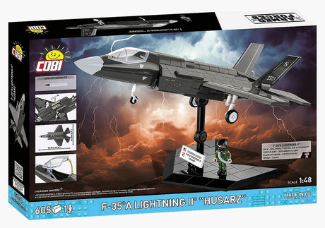 F-35A Lightning II "Husarz" brick plane model - COBI 5904 - 600 bricks
