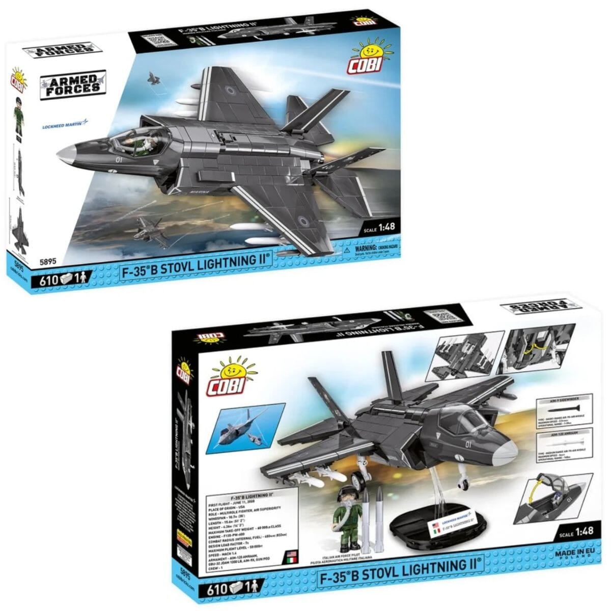 F-35B STOVL Lightning II brick plane model