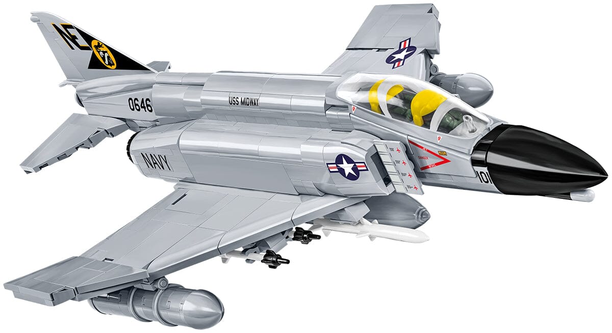 F-4 Phantom II brick plane model - COBI 5897 - 703 bricks
