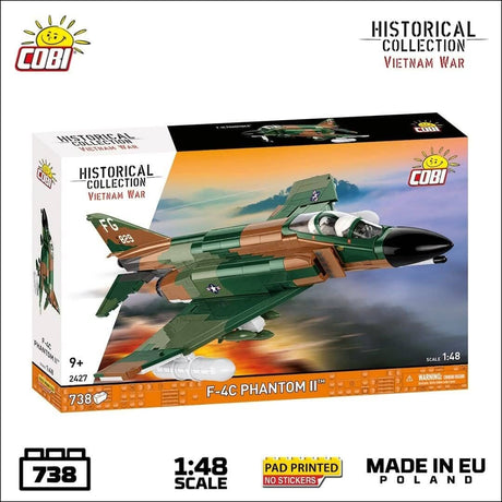 F-4C Phantom II (Vietnam War) brick plane model - COBI 2427 - 738 bricks