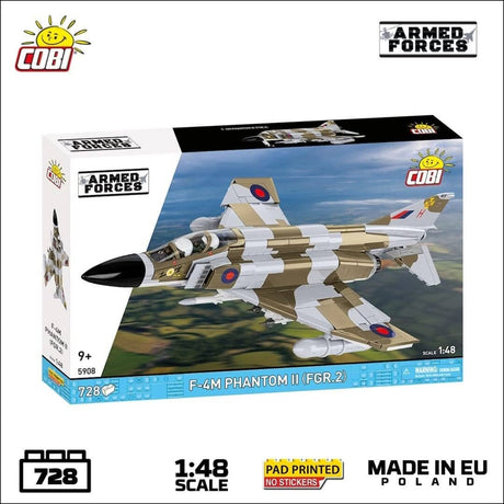 F-4F Phantom II (RAF) brick plane model - COBI 5908 - 728 bricks