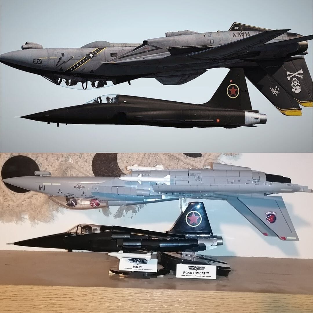 F14 Tomcat Top Gun brick plane model 