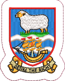 Falkland Islands Coat of Arms Embroidered Badge