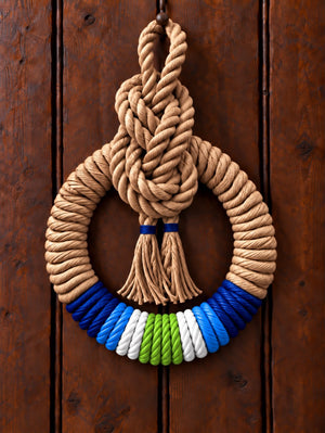 Falklands South Atlantic Handcrafted Commemorative Rope Wreath - Made in Dorset - Pre-Order