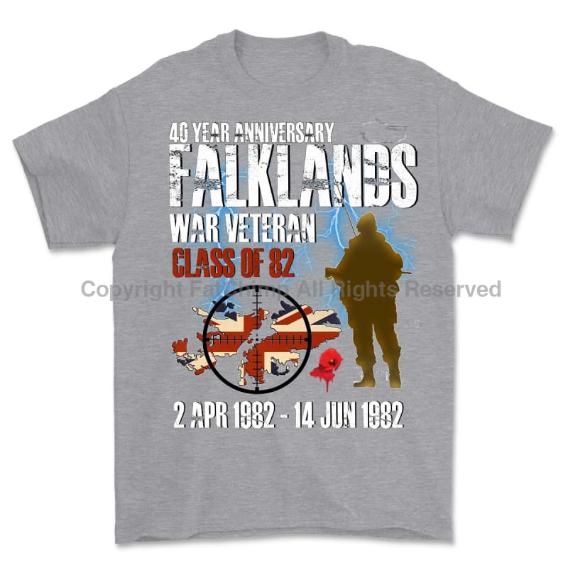 Falklands War Veteran Class of 82 Printed T-Shirt