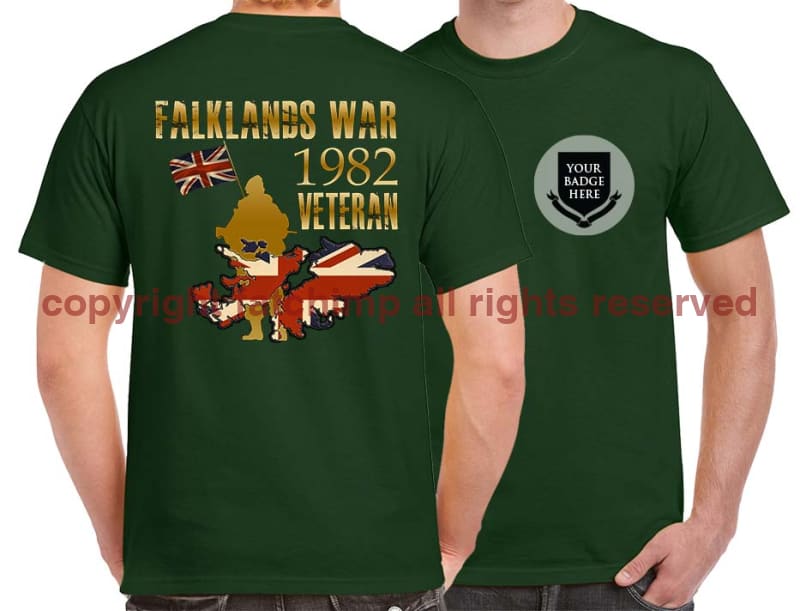 FALKLANDS WAR VETERAN Double Print T-Shirt