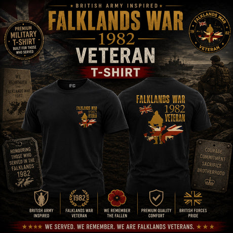 Falklands War Veteran Double Print T-Shirt