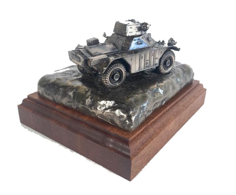 FERRET SCOUT CAR Mk2 Cold Cast Bronze Vehicle