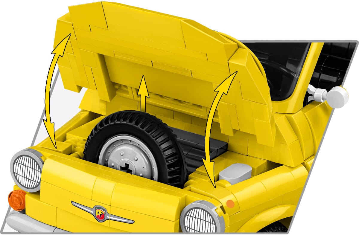 Fiat Abarth 595 brick model car 