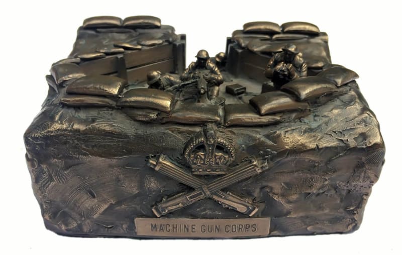 Military Statue - First World War Machine Gun Corps Cold Cast Bronze Military Statue Sculpture