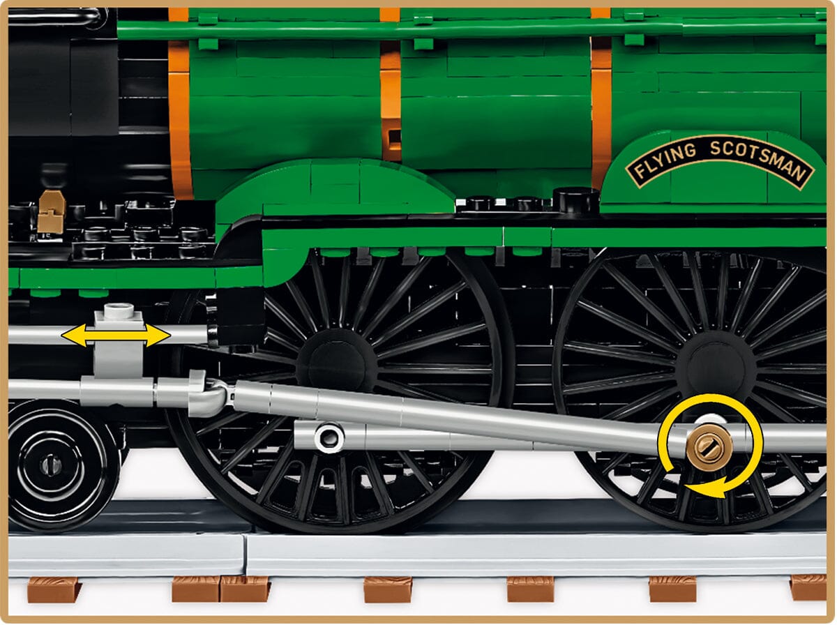 Flying Scotsman locomotive train brick model 