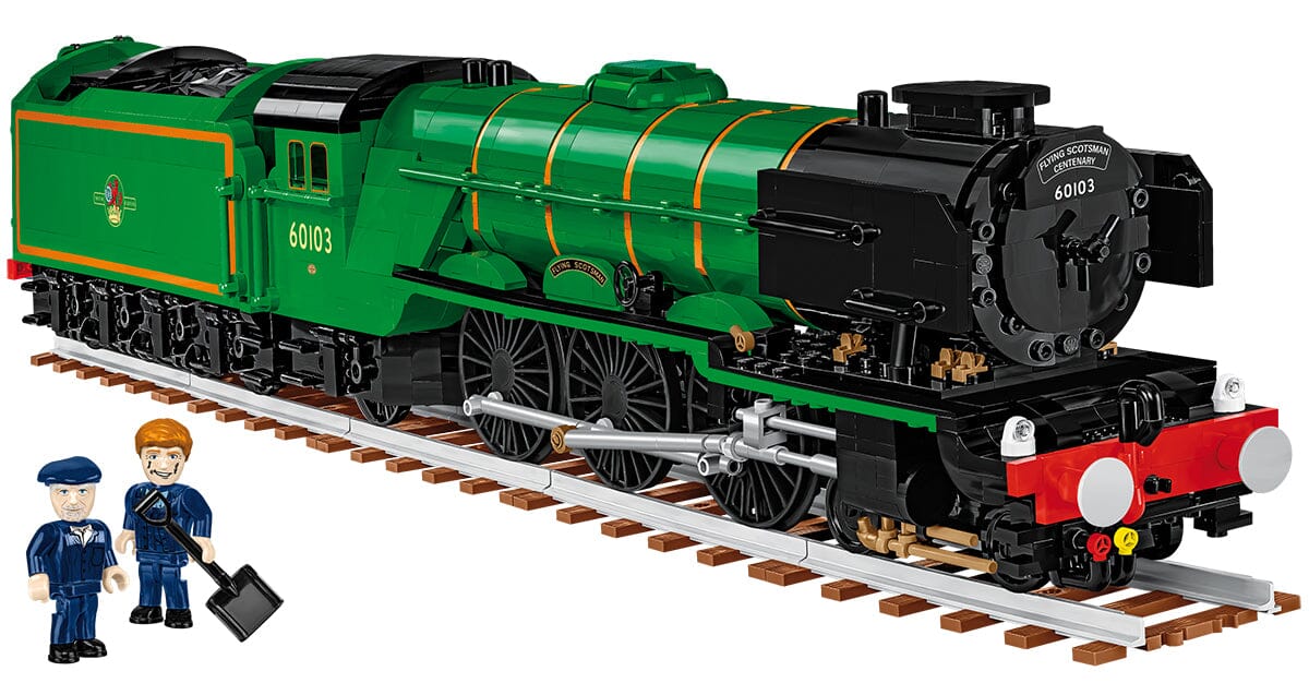 Flying Scotsman locomotive train brick model 