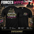 Forces Wife Double Print T-Shirt-artwork