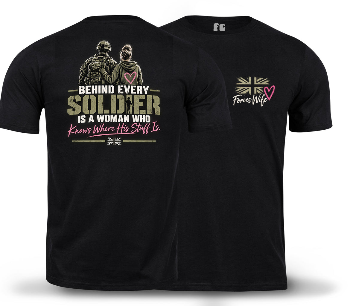 Forces Wife Double Print T-Shirt