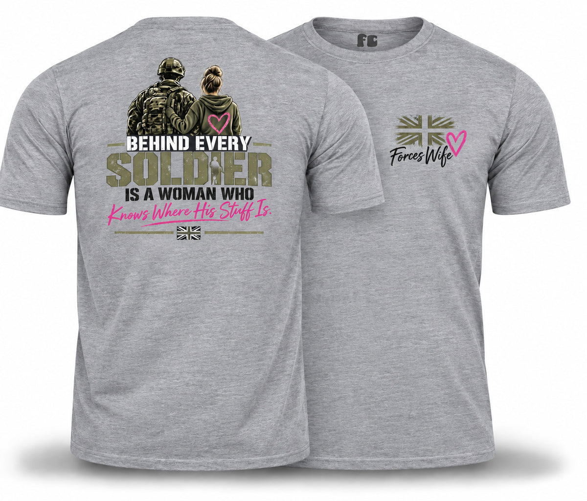 Forces Wife Double Print T-Shirt