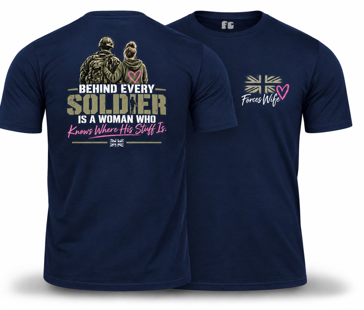 Forces Wife Double Print T-Shirt