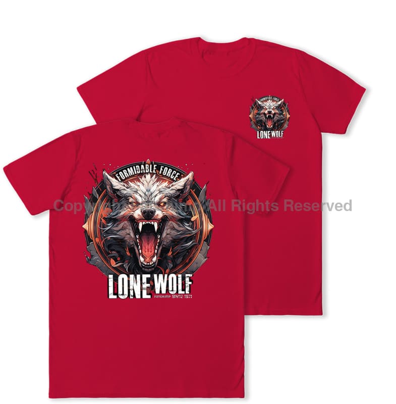 Formidable Force 'Lone Wolf' Double Printed T-Shirt