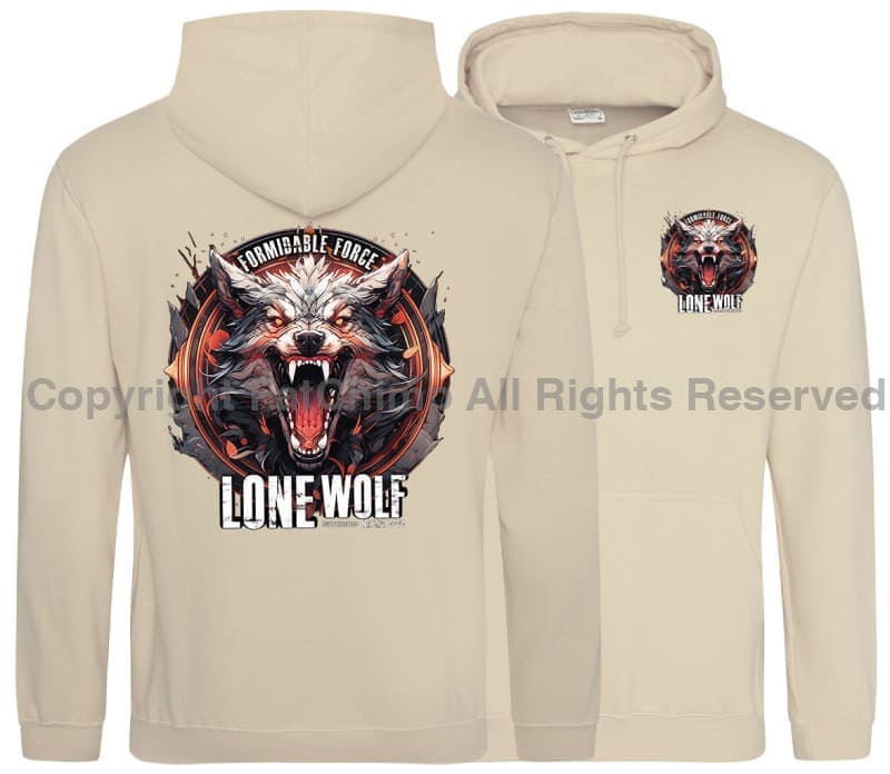 Formidable Force 'Lone Wolf' Double Side Printed Hoodie