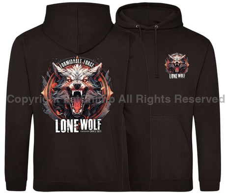 Formidable Force 'Lone Wolf' Double Side Printed Hoodie