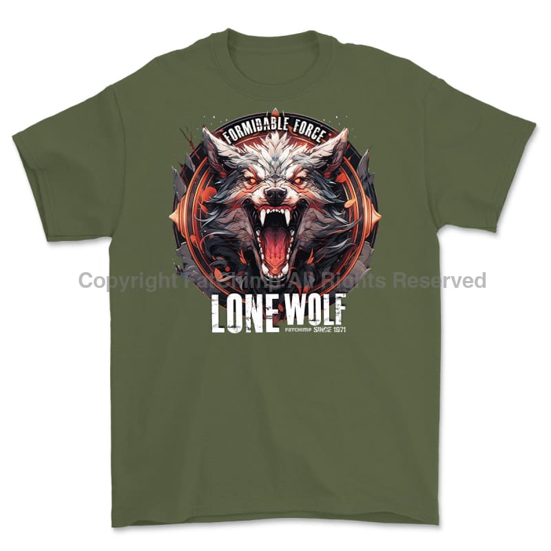 Formidable Force 'Lone Wolf' Printed T-Shirt