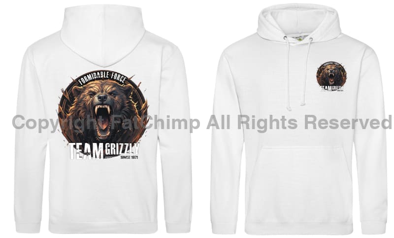 Formidable Force 'Team Grizzly' Double Side Printed Hoodie