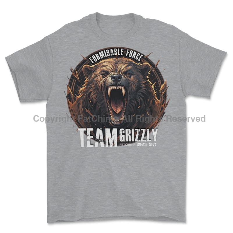 Formidable Force 'Team Grizzly' Printed T-Shirt
