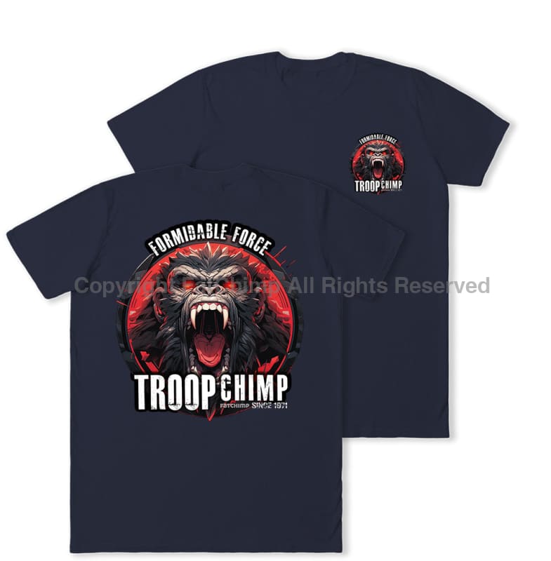 Formidable Force 'Troop Chimp' Double Printed T-Shirt