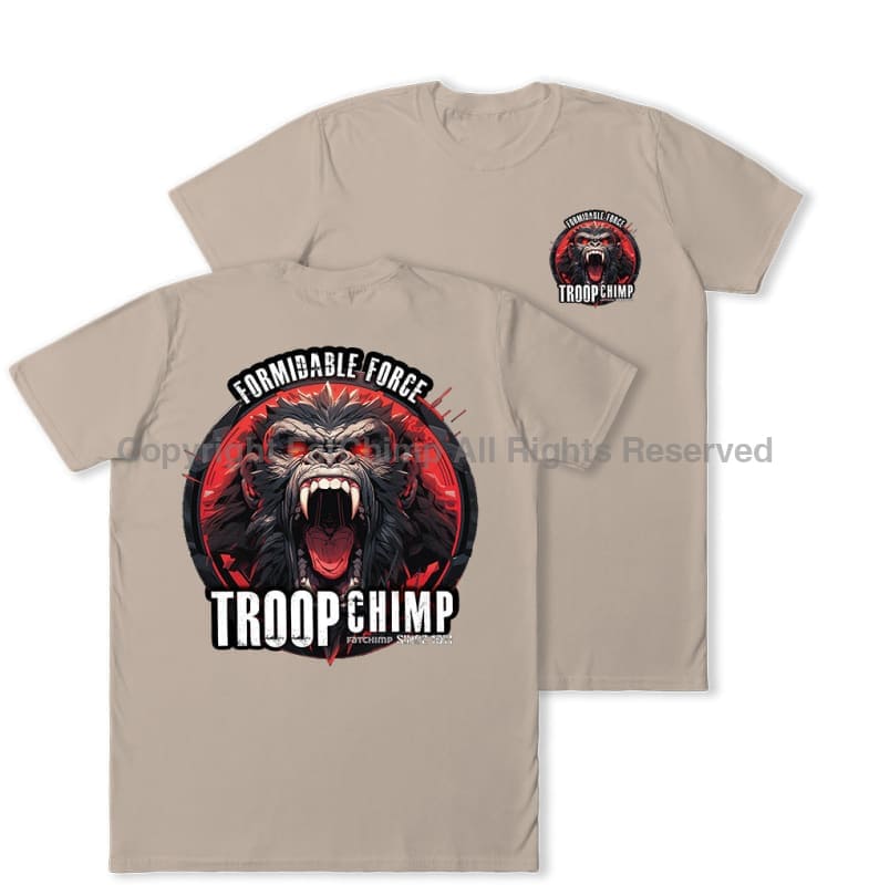 Formidable Force 'Troop Chimp' Double Printed T-Shirt