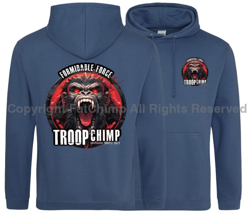 Formidable Force 'Troop Chimp' Double Side Printed Hoodie