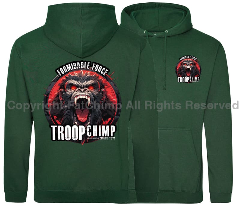 Formidable Force 'Troop Chimp' Double Side Printed Hoodie