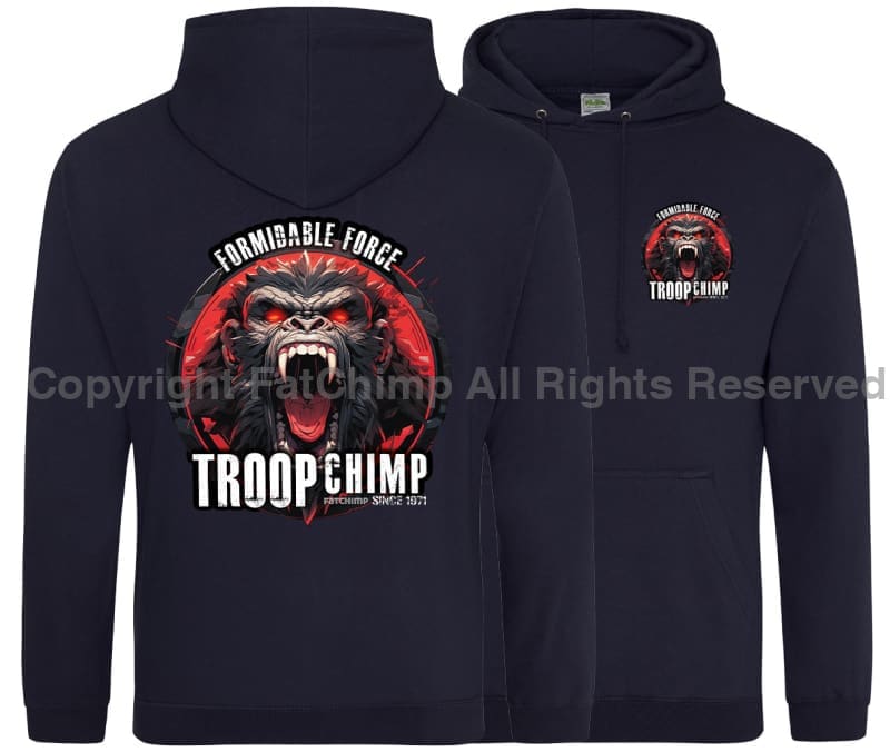 Formidable Force 'Troop Chimp' Double Side Printed Hoodie