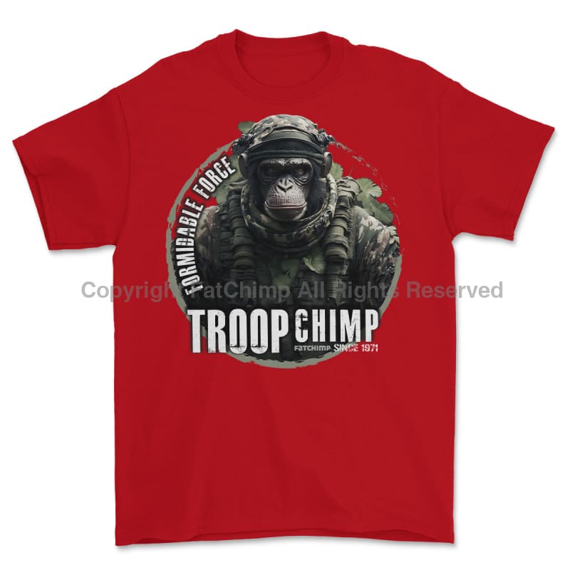 Formidable Force 'Troop Chimp QRF' Printed T-Shirt