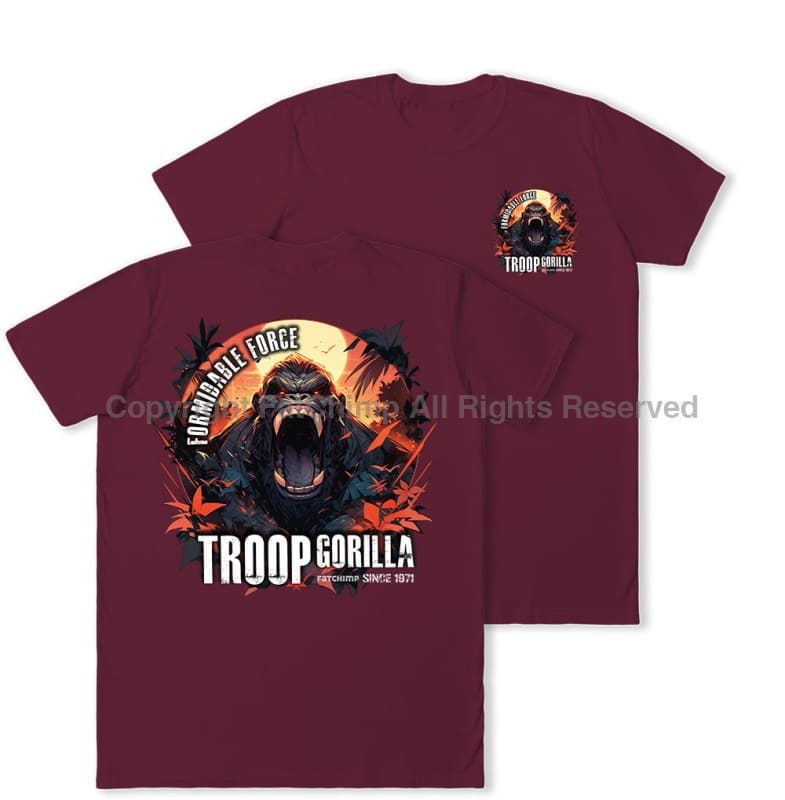 Formidable Force 'Troop Gorilla' Double Printed T-Shirt