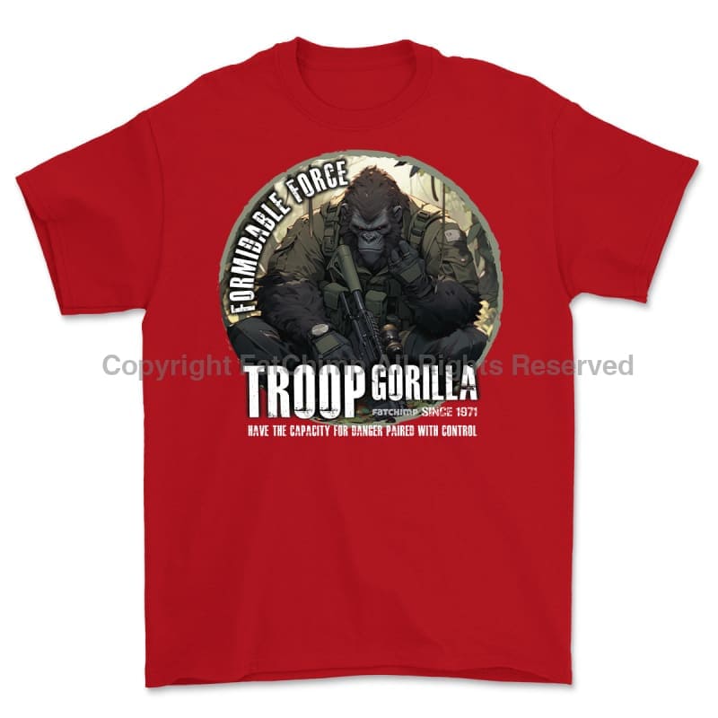 Formidable Force 'Troop Gorilla QRF' Printed T-Shirt