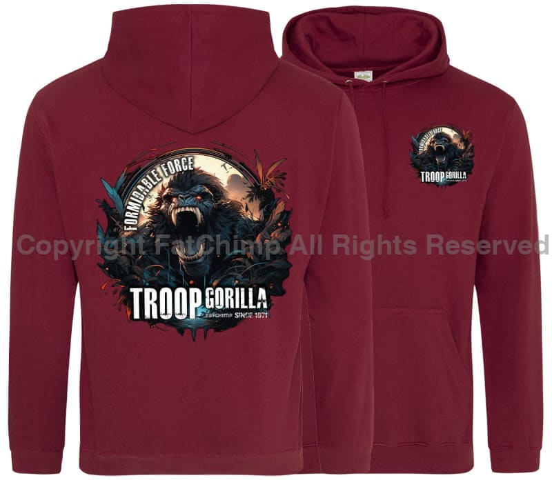 Formidable Force 'Troop Gorilla Special Ops' Double Side Printed Hoodie