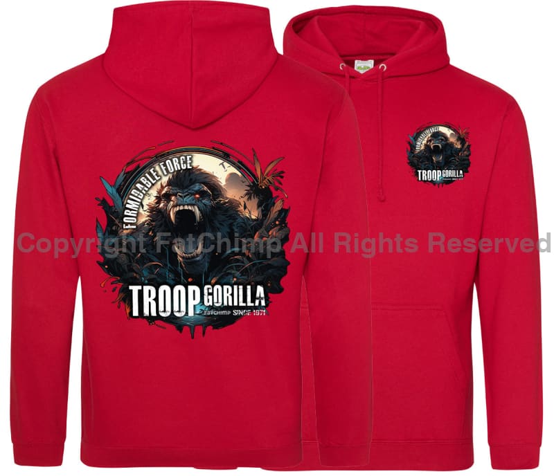Formidable Force 'Troop Gorilla Special Ops' Double Side Printed Hoodie