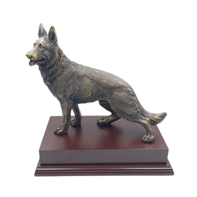 GERMAN SHEPHERD DOG Cold Cast Bronze Presentation