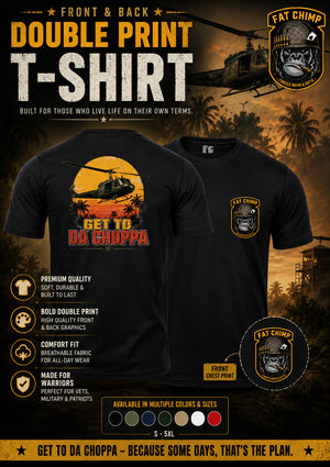 GET TO DA CHOPPER Double Print T-Shirt