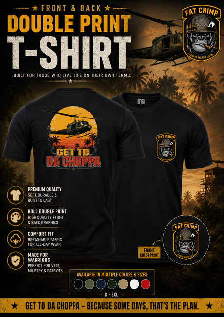 GET TO DA CHOPPER Double Print T-Shirt