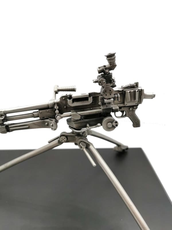 GPMG SF With Tripod Pewter Statue