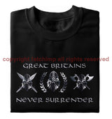 Great Britain's Never Surrender Printed T-Shirt