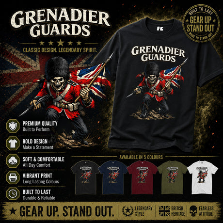 Grenadier Guards Battle Cry Printed T-Shirt